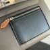 Hermes Kelly Depeches 25 Pouch in Etoupe / Black Evercolor Leather Hermes Kelly Depeches 25 Pouch in Etoupe / Black Evercolor Leather