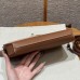 Detachable strap on replica Hermes Depeches pouch
