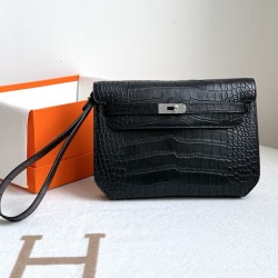 Replica Hermes Kelly Depeches 25 Matte Niloticus Crocodile Leather Pouch Replica Hermes Kelly Depeches 25 Pouch Matte Niloticus Crocodile Wrist Clutch