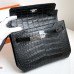 Hermes Kelly Depeches 25 Pouch in Matte Niloticus Crocodile leather Hermes Kelly Depeches 25 Pouch in Matte Niloticus Crocodile leather