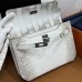 Hermes Kelly Depeches 25 Pouch in Himalayan Crocodile Niloticus Skin