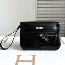 Replica Hermes Kelly Depeches 25 Swift Shiny Niloticus Crocodile Leather Wrist Pouch Replica Hermes Kelly Depeches 25 Pouch Swift Leather Shiny Niloticus Crocodile Clutch