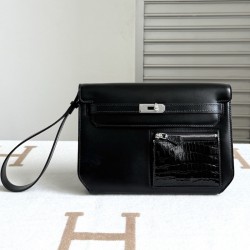 Replica Hermes Kelly Depeches 25 Swift Shiny Niloticus Crocodile Leather Wrist Pouch Replica Hermes Kelly Depeches 25 Pouch Swift Leather Shiny Niloticus Crocodile Clutch