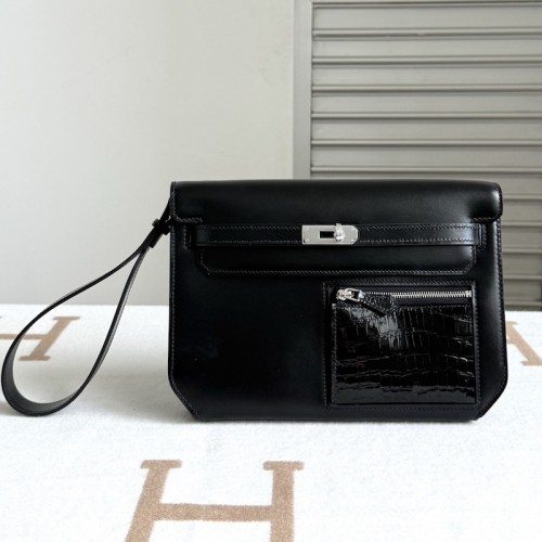 Replica Hermes Kelly Depeches 25 Swift Shiny Niloticus Crocodile Leather Wrist Pouch Replica Hermes Kelly Depeches 25 Pouch Swift Leather Shiny Niloticus Crocodile Clutch