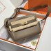 Hermes Kelly Messenger PM Bag in Etoupe Evercolor Leather