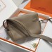 Hermes Kelly Messenger PM Bag in Etoupe Evercolor Leather