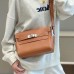 Hermes Kelly Messenger PM Bag in Gold Evercolor Leather