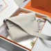 Hermes Kelly Messenger PM Bag in Gris Perle Evercolor Leather