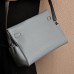 Hermes Kelly Messenger GM Bag in Bleu Lin Togo Leather