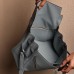 Hermes Kelly Messenger GM Bag in Bleu Lin Togo Leather