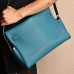 Hermes Kelly Messenger GM Bag in Blue Colvert Togo Leather