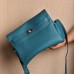 Hermes Kelly Messenger GM Bag in Blue Colvert Togo Leather