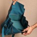 Hermes Kelly Messenger GM Bag in Blue Colvert Togo Leather