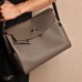 Hermes Kelly Messenger GM Bag in Etain Togo Leather