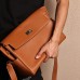 Hermes Kelly Messenger GM Bag in Gold Swift Leather