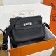 Hermes Kelly Messenger PM Bag in Black Togo Leather