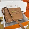 Hermes Kelly Messenger PM Bag in Gold Togo Leather