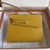 Hermes Kelly En Desordre 20 Bag in Jaune Ambre Epsom Leather