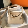 Hermes Mini Lindy Bag 19cm in Clemence Leather Trench