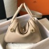 Hermes Lindy 26cm 30cm Bag in Clemence Leather Trench