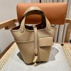 Hermes Picotin Lock 18 Pocket Bag Chai GHW