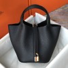 Hermes Picotin Lock 22 Bag Black GHW