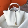 Hermes Picotin Lock 22 Bag Craie GHW