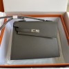 Hermes Kelly En Desordre 20 Bag in Etain Epsom Leather