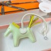 Hermes Rodeo Horse PM Bag Charm in Vert Fizz / Lime Leather