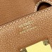 Hermes Shoulder Birkin 29cm in Gold Evercolor Leather Hermes Shoulder Birkin 29cm in Gold Evercolor Leather