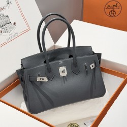 Replica Hermes Shoulder Birkin 29 Gris Misty Evercolor Leather