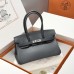 Hermes Shoulder Birkin 29cm in Gris Misty Evercolor Leather Hermes Shoulder Birkin 29cm in Gris Misty Evercolor Leather