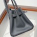 Hermes Shoulder Birkin 29cm in Gris Misty Evercolor Leather Hermes Shoulder Birkin 29cm in Gris Misty Evercolor Leather