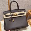 Hermes Birkin 30 in Chocolate Togo Leather GHW