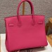 Hermes Birkin 30 in Fuchsia Togo Leather GHW