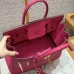 Hermes Birkin 30 in Fuchsia Togo Leather GHW