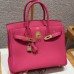Hermes Birkin 30 in Fuchsia Togo Leather GHW
