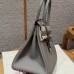 Hermes Birkin 30 in Gris Asphaite Togo Leather PHW