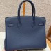 Hermes Birkin 30 in Blue Saphir Togo Leather PHW Hermes Birkin 30 in Blue Saphir Togo Leather PHW