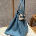 Hermes Birkin 30 in Blue Jean Togo Leather PHW