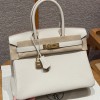 Hermes Birkin 30 in Craie Togo Leather GHW