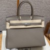 Hermes Birkin 30 in Etoupe Togo Leather PHW