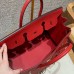 Hermes Birkin 35 in Rouge Casaque Togo Leather GHW