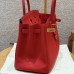 Hermes Birkin 35 in Rouge Casaque Togo Leather GHW