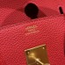 Hermes Birkin 35 in Rouge Casaque Togo Leather GHW