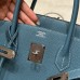Hermes Birkin 35 in Blue Jean Togo Leather PHW