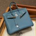 Hermes Birkin 35 in Blue Jean Togo Leather PHW