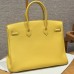 Hermes Birkin 35 in Lime Togo Leather PHW