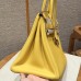 Hermes Birkin 35 in Lime Togo Leather PHW