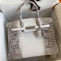 Replica Hermès Himalayan Birkin 35 Natural Niloticus Crocodile Skin Palladium Hardware Large Travel Collector Ba Replica Hermès Himalayan Birkin 35 Natural Niloticus Crocodile Skin Palladium Hardware Large Travel Collector Ba
